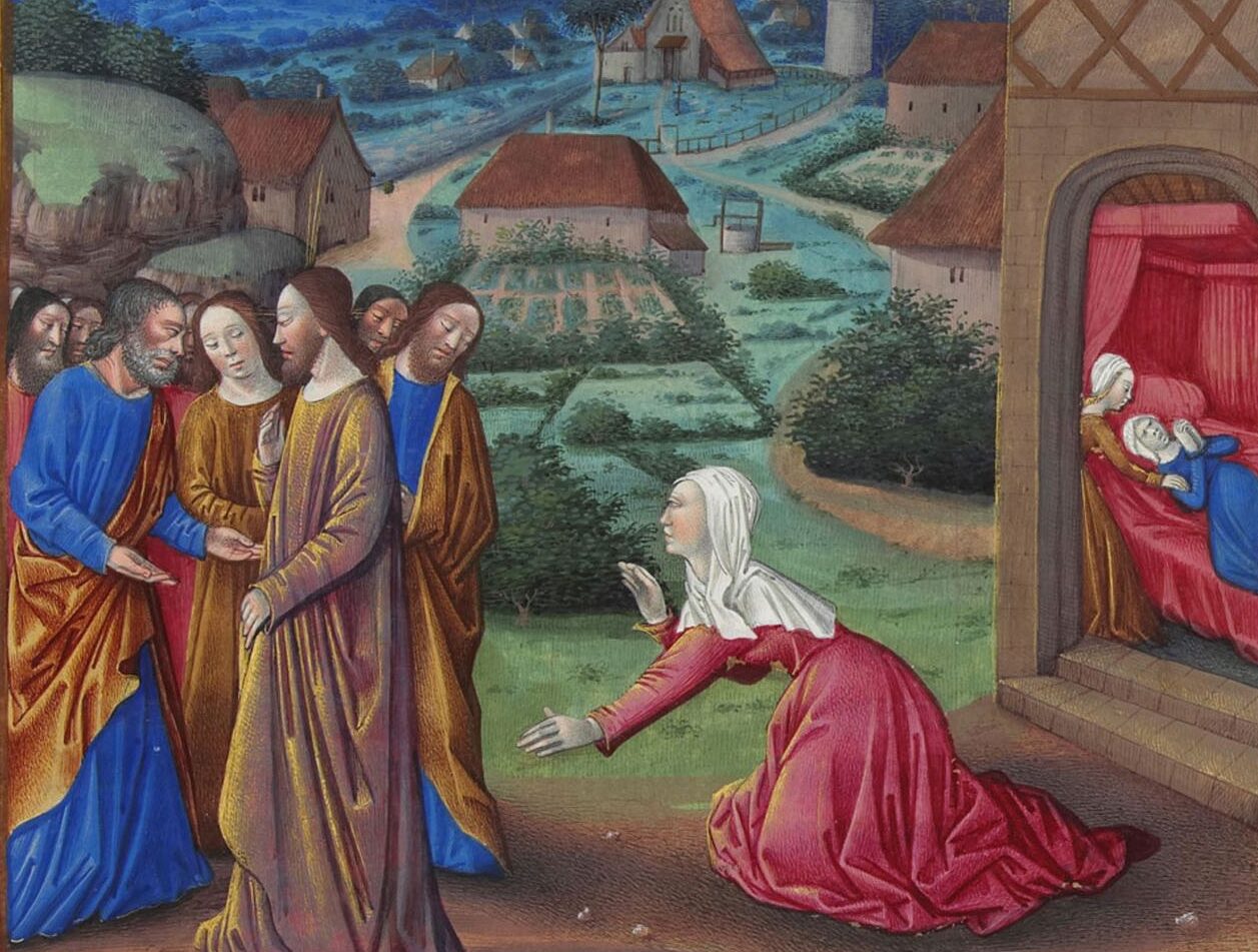The Canaanite Woman Tres Riches Heures du Duc de Berry, circa 1410