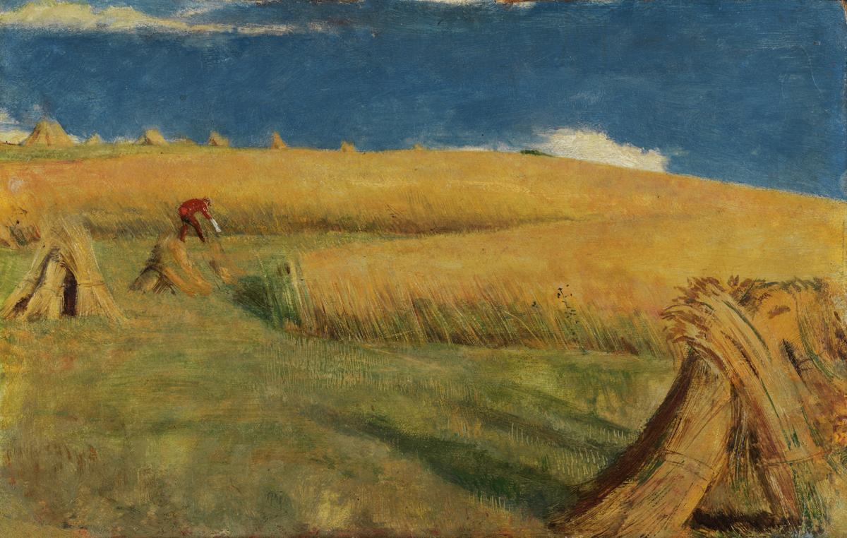Cornfield at Ewell by William Holman Hunt