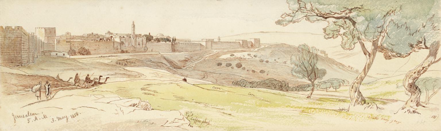 View of Jerusalem by Edward Lear